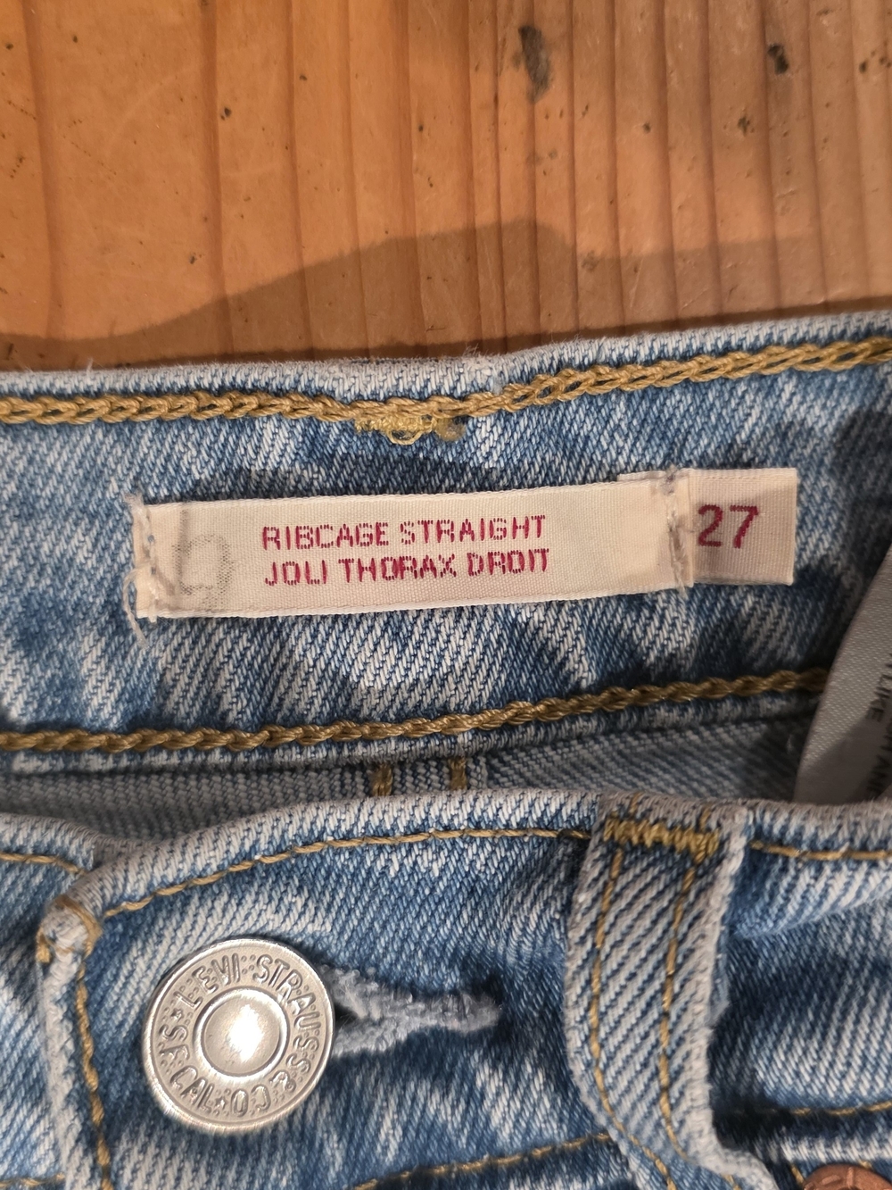 Levi's Light Blue Straight-Leg Jeans - Picture 2 of 5